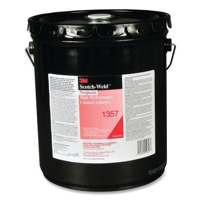 3M 021200-19897 Neoprene High Performance Contact Adhesive 1357, 5 gal, Gray