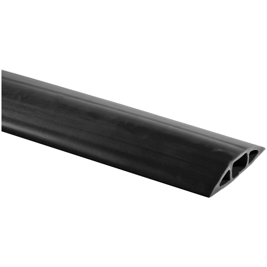 Kellems Wire Management, FloorTrak Flexible Non-Metallic Cover for Cables, Size 2, Black, 10'