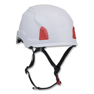 Traverse Industrial Climbing Helmet, HDPE, Non-Vented, White