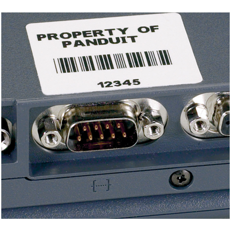 Component Label, P1 Cassette, Vinyl Adhesive, .6 x 2.25 H in., 750 Labels, Black/Orange