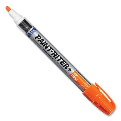 Paint-Riter+ Oily Surface Paint Marker, Orange, 1/8 in Tip, Medium