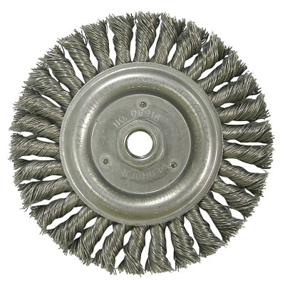 Roughneck Stringer Bead Wheel, 6 in dia x 1/2 in Face W x 5/8 in-11 UNC x 0.023 in, 12500 RPM, 1 EA/EA