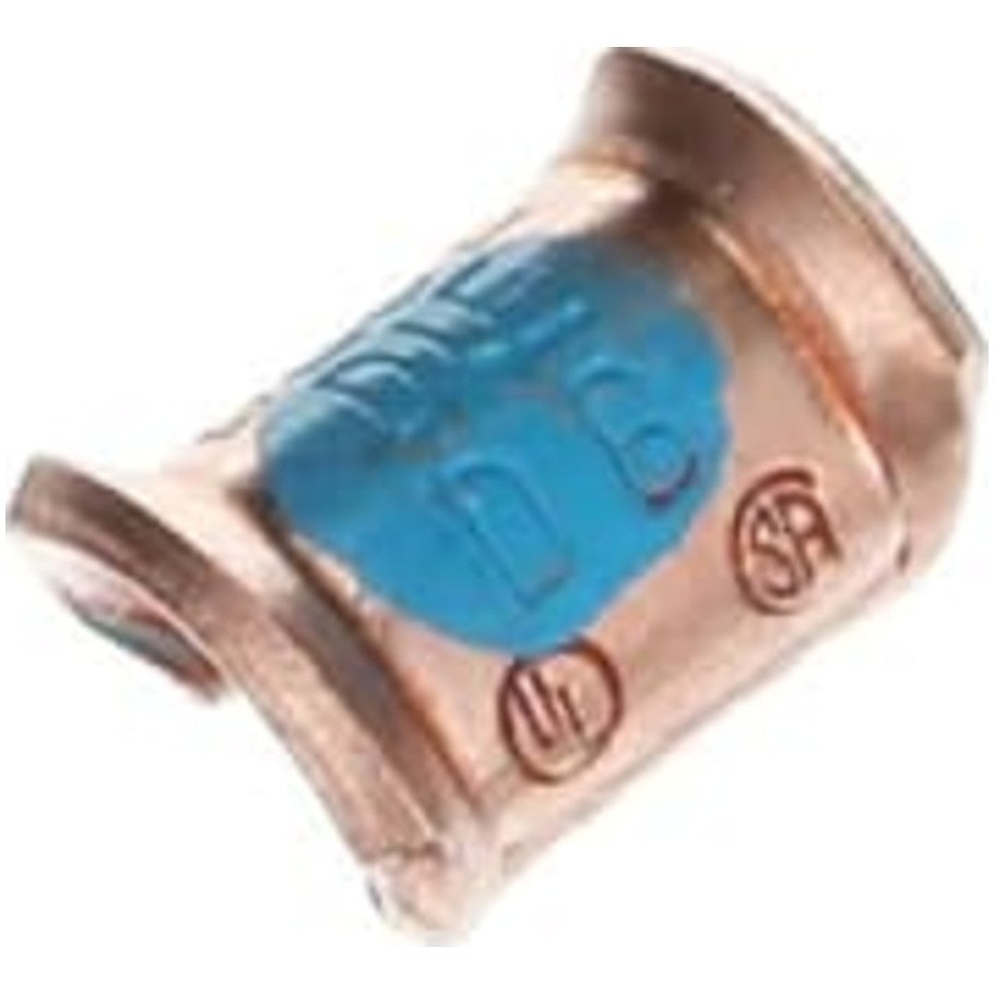 Copper C-Tap, 600V, Wire Range-Main: 10-8, Branch 10-12, Length 9/16 Inch, Height 7/16, Inch, Die Code 24, Die Color Code Blue