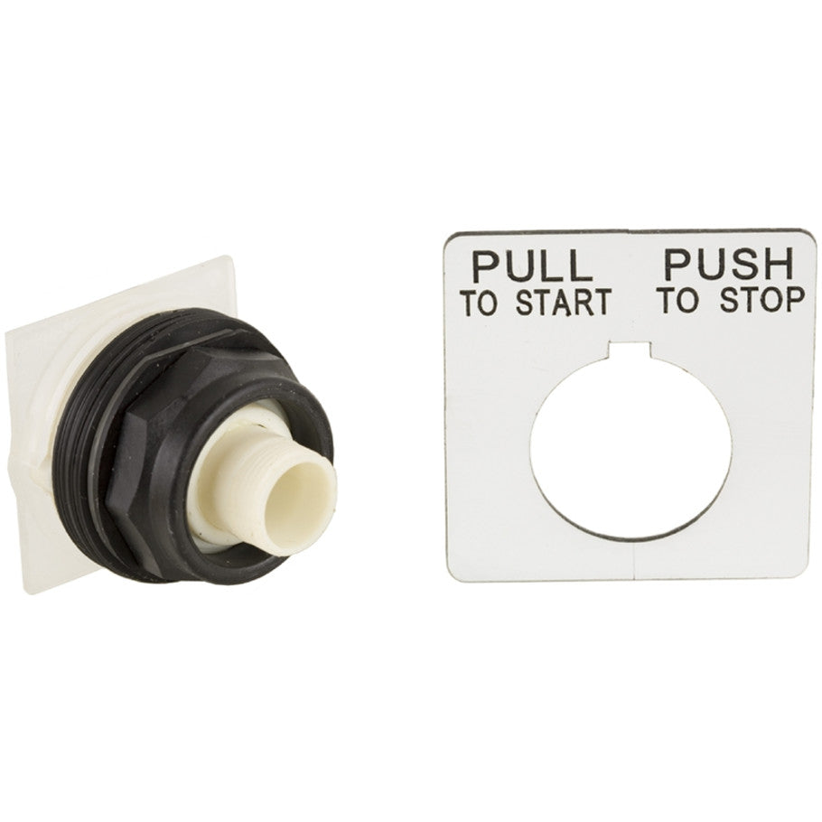 Push button head, Harmony 9001SK, plastic, without mushroom, 30mm, 2 positions, push-pull