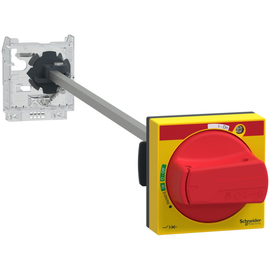 Extended Rotary Handle kit, TeSys Deca, IP65, red handle, without trip indication, for GV2L-GV2P