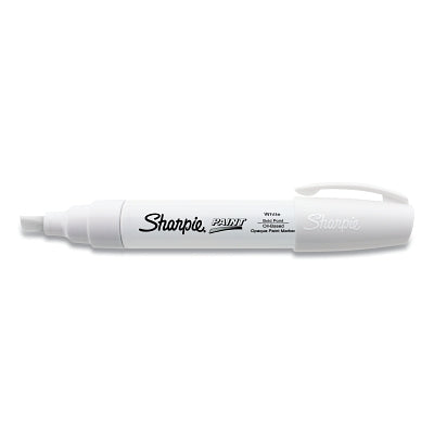 Oil Based Paint Marker, White, Bold, Chisel