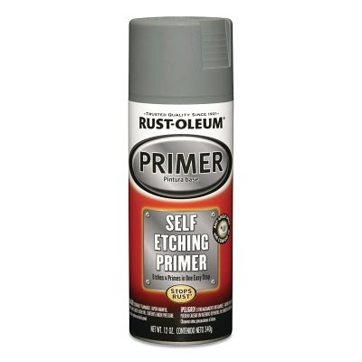 Self-Etching Primer, 12 oz, Aerosol Can, Flat Dark Green