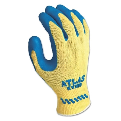 Atlas Rubber Palm-Coated Gloves, X-Large, Blue/Yellow