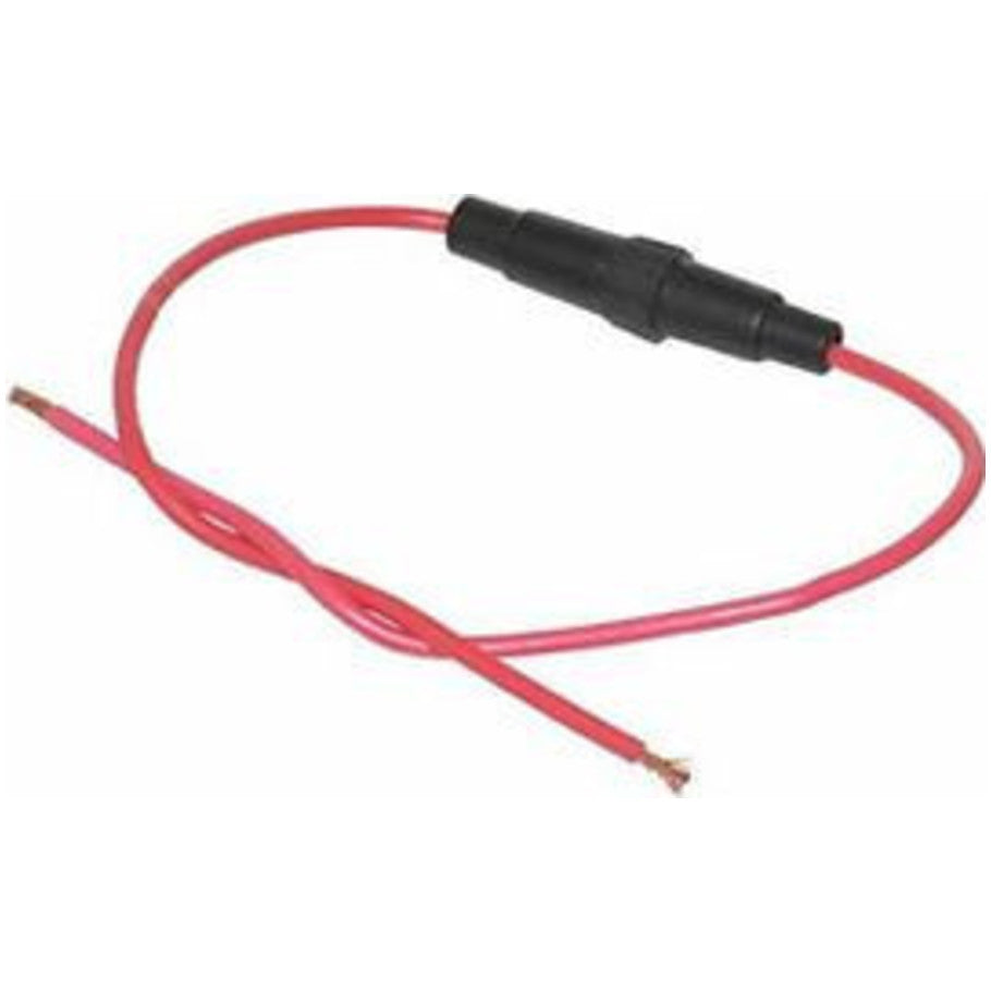 HHT 5A/10A 32V 1 Pole In Line Fuse Holder For 5 x 15mm or 5 x 20mm Fuses, Black