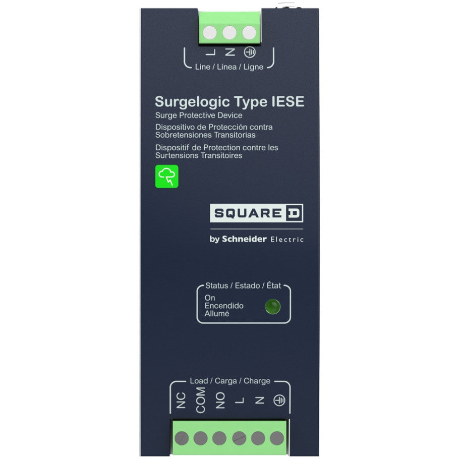 Surge protection device, Surgelogic, IESE, 20A, 240 V, DIN rail mount, active tracking filter