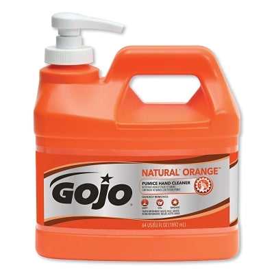 Natural Orange Pumice Hand Cleaner, Citrus, Bottle w/Pump, 1/2 Gallon