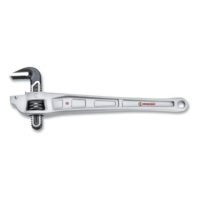 Aluminum Offset Handle Pipe Wrench, 18 in