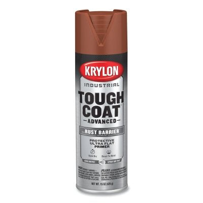 Tough Coat Advanced with Rust Barrier Technology Spray Paint, 15 oz, Red Oxide Primer, Ultra Flat