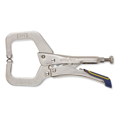 Fast Release Locking C-Clamps with Regular Tips, Vise Grip, 1-1/2 in Throat Depth