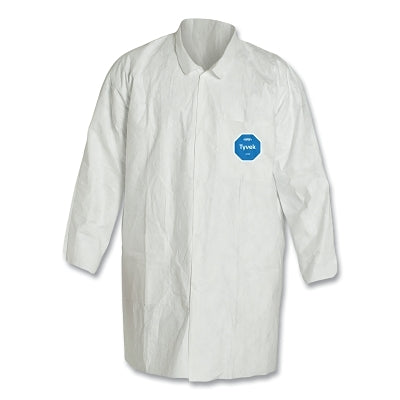 Tyvek 400 Two Pocket Lab Coat, 6X-Large, White