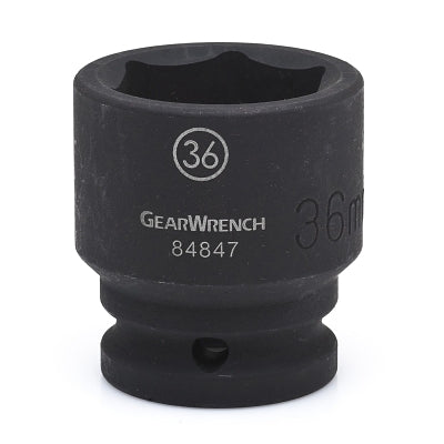 Impact Socket, 3/4 in Drive Size, 46 mm Opening Size, 6-point, Standard Length