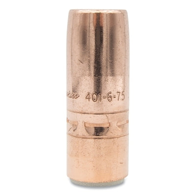 Air-Cooled Bore Nozzle, Heavy-Duty, Slip-On, 3/4 in Bore, 1/8 in Recess, Tapered, Copper
