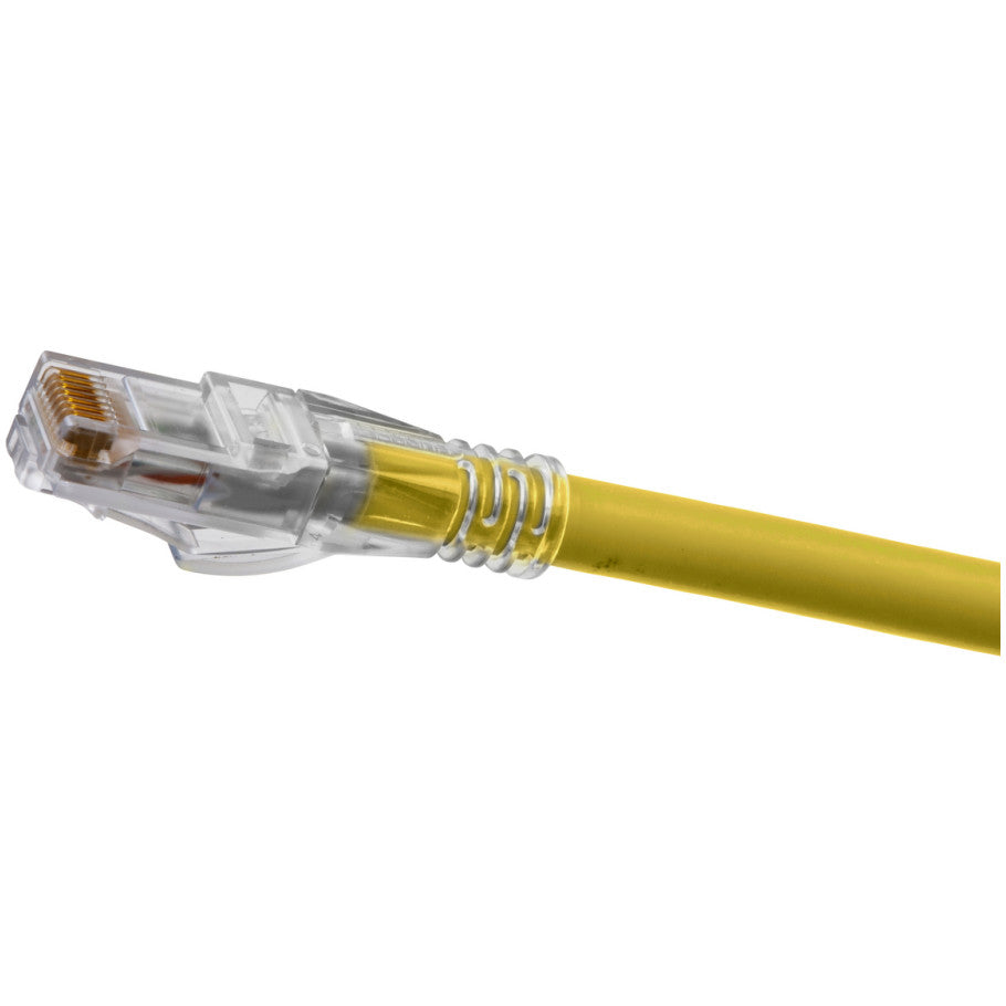 Hubbell Premise Wiring Products, Copper Solutions, Patch Cords, Ascent,Cat6A, Slim, 7' Length, Yellow