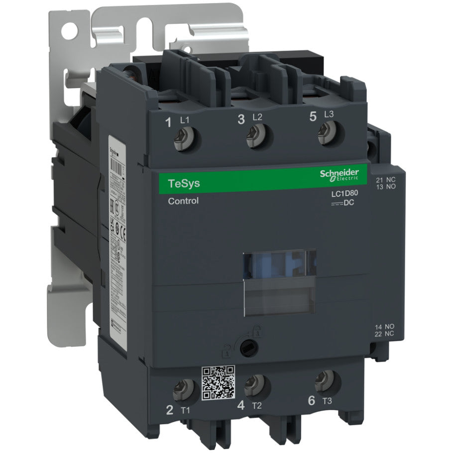 TeSys D contactor - 3P(3 NO) - AC-3 -    440 V 80 A - 24 Vdc standard coil
