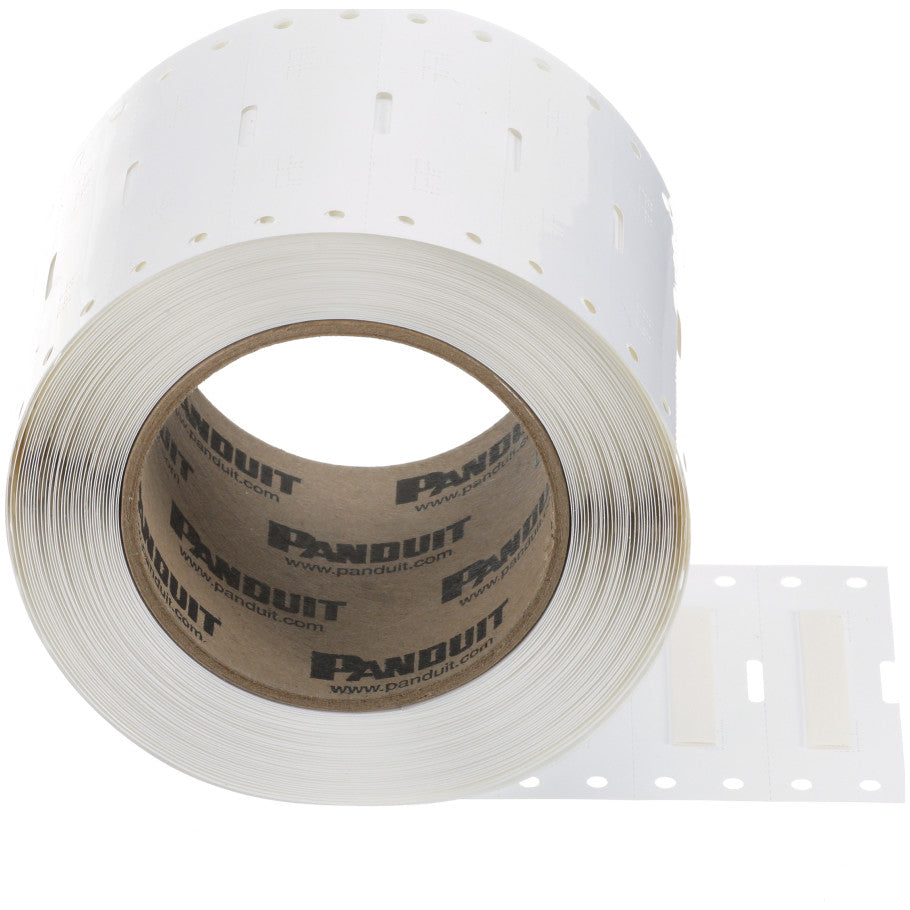 Heat Shrink Labels, White, .84 in. L x 1 in. W