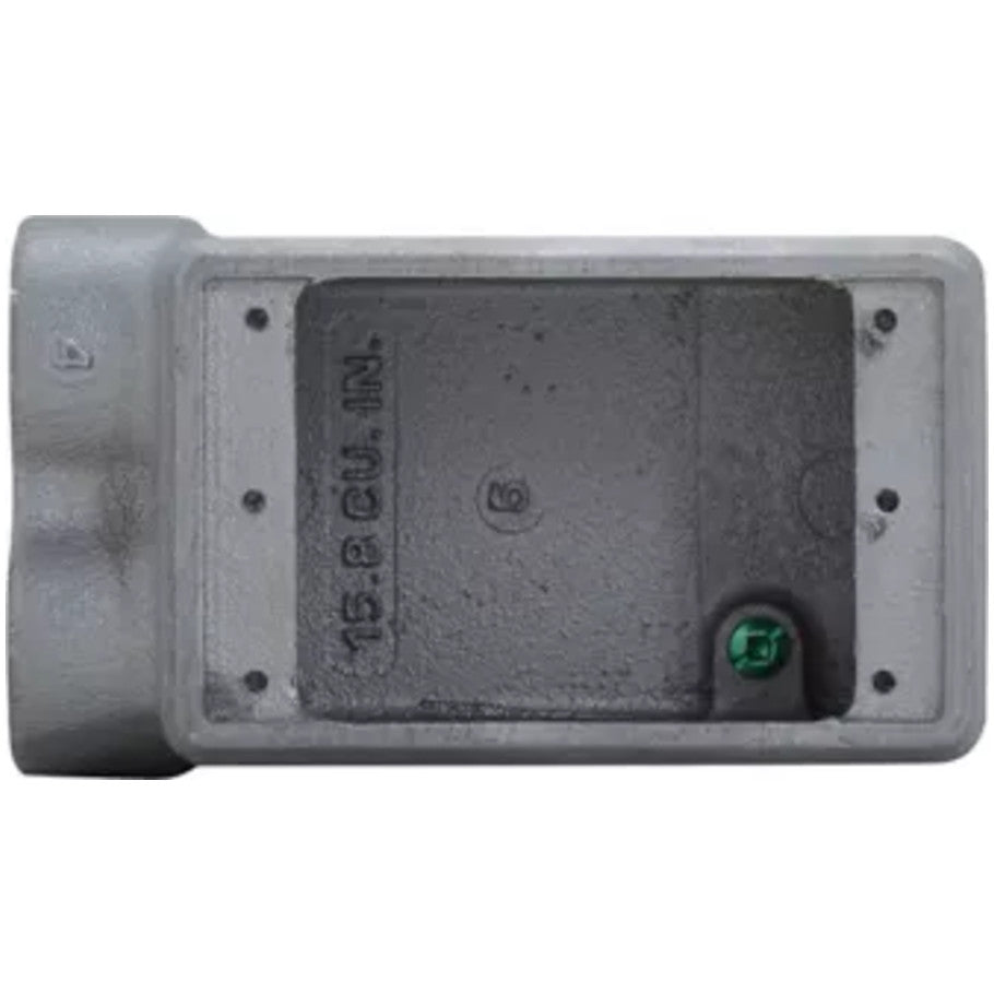 Condulet FD Box, Feraloy Iron Alloy, 1-Gang, 2-1/2 in. Deep, (2) 3/4 in. Hubs