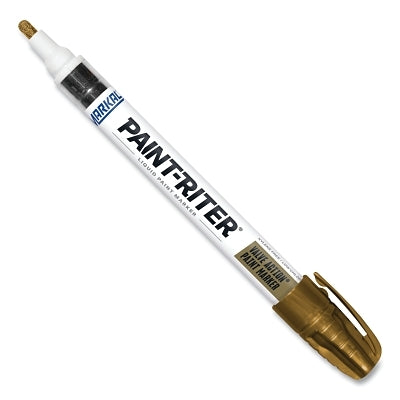 PAINT-RITER VALVE ACTION Paint Marker, Gold, 1/8 in, Medium