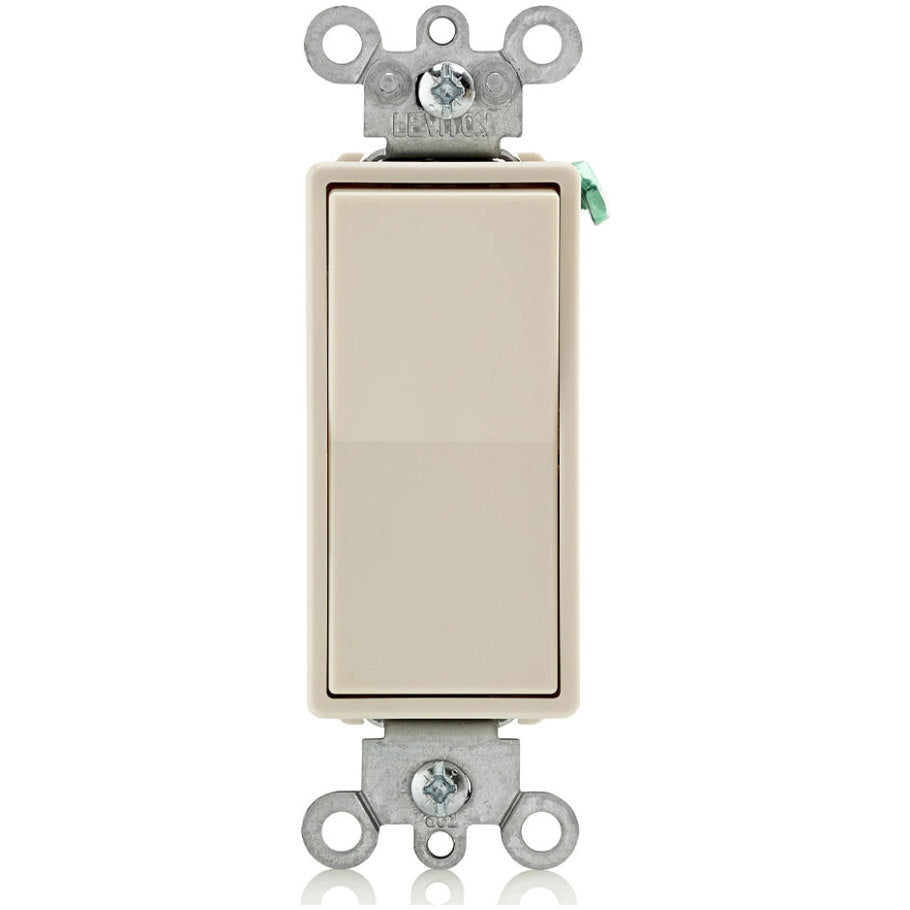 Residential Grade Decora Rocker AC Quiet Switch, 4-Way, 15A, 120/277V, Light Almond