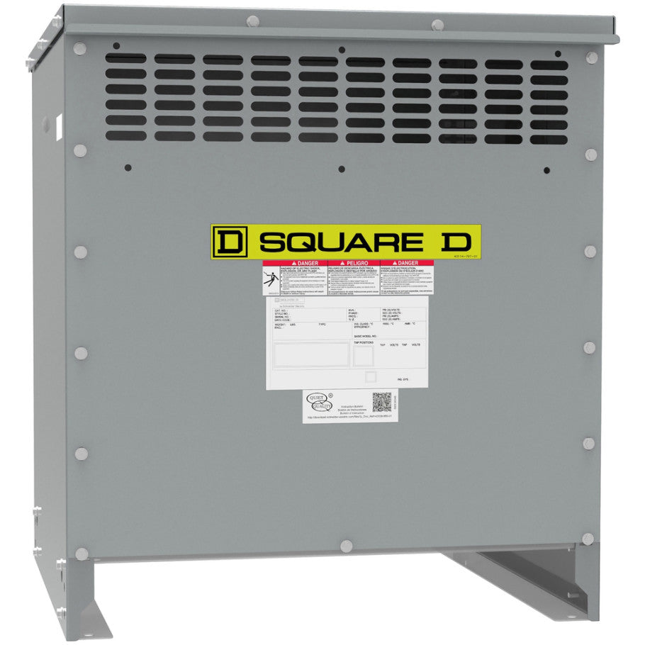 EXN Low Voltage Distribution Transformer, 3-Phase, Copper, 480V Delta, 208Y/120V, 60 Hz, 30 kVA, 28.31 H x 25.51 W x 24.69 D in.