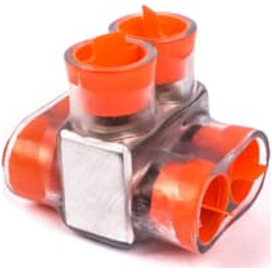 Multi-Tap Encapsulated Cable Blocks, Aluminum, 1-Way Configuration, 10 AWG to 350 kcmil