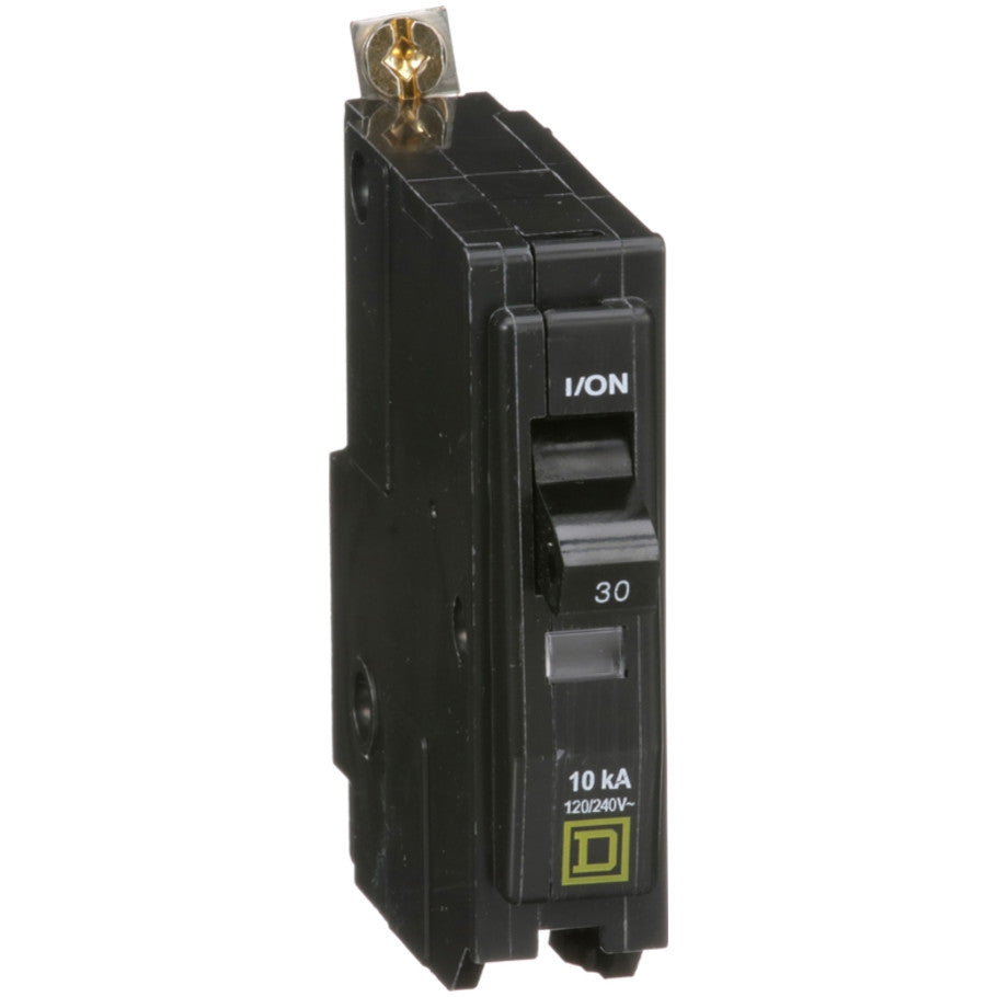 QO Miniature Circuit Breaker, Bolt-On, 10 kA, 120 Vac, 1-Pole, 30A