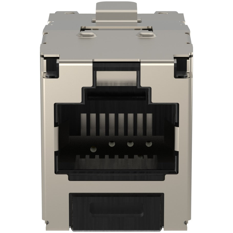 Mini-Com TX5e Shielded Jack Module, Non-Keyed, Black