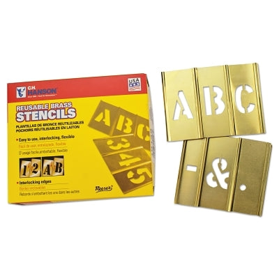 33 Piece Single Letter Sets, Brass, 4 in