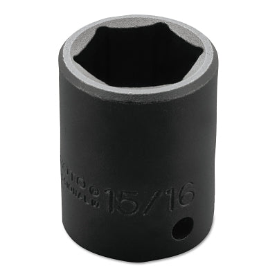 Torqueplus Impact Sockets, 1/2 in Drive, 15/16 in Opening, 6 Points