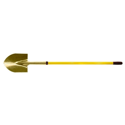 Round Point Shovel, 11-1/4 in X 9 in Blade, Fiberglass Straight Handle