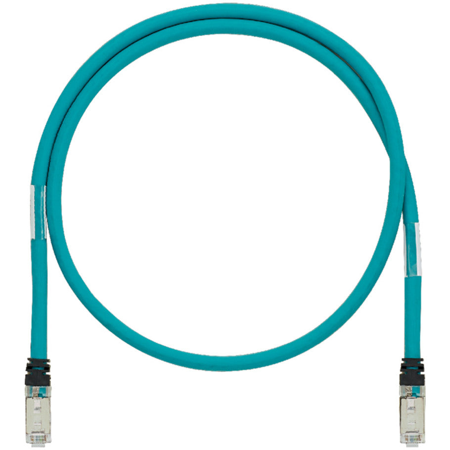 IndustrialNet Shielded Cat 5e Patch Cord, 2 M (6.5 FT), Teal