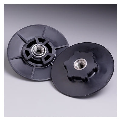 3M 051144-11823 Disc Pad Hubs, 4 1/2 in Dia, Hard, Black