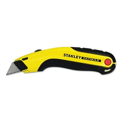 FATMAX Retractable Utility Knife, 6-5/8 in L, Carbon Steel, Metal/Rubber, Yellow/Black