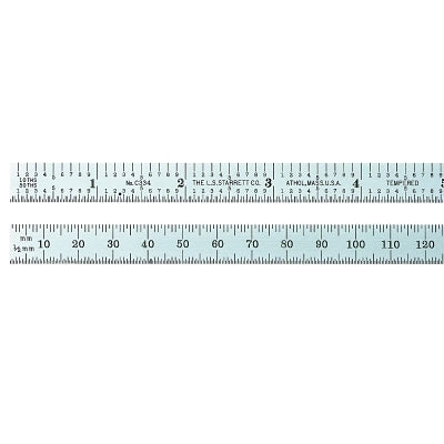 Steel Rule, 150 mm, No. 30, Steel