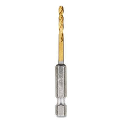 Shockwave Red Helix Titanium Drill Bit, 1/8 in dia