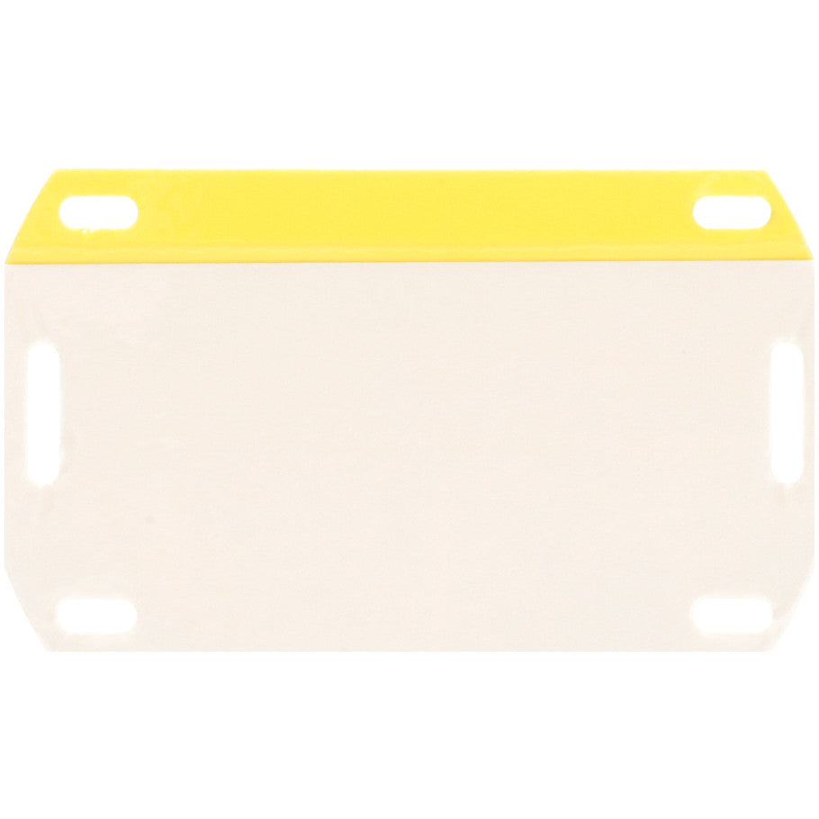 PST-FOBLNK Label - Write On, Vinyl, Yellow, 2"x3.5", PK1