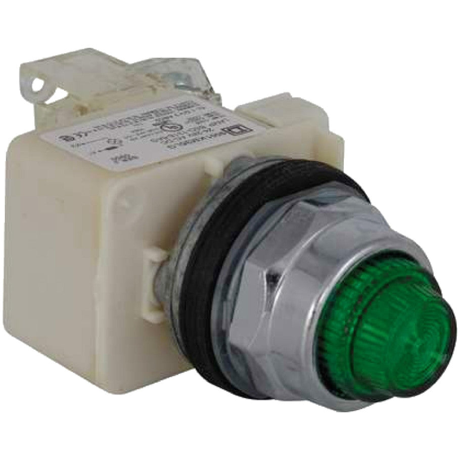 Pushbutton and Selector Switch Accessories, BA 9s Base, IP66, Screw Clamp Terminal, 1NO, Metal (Bezel)