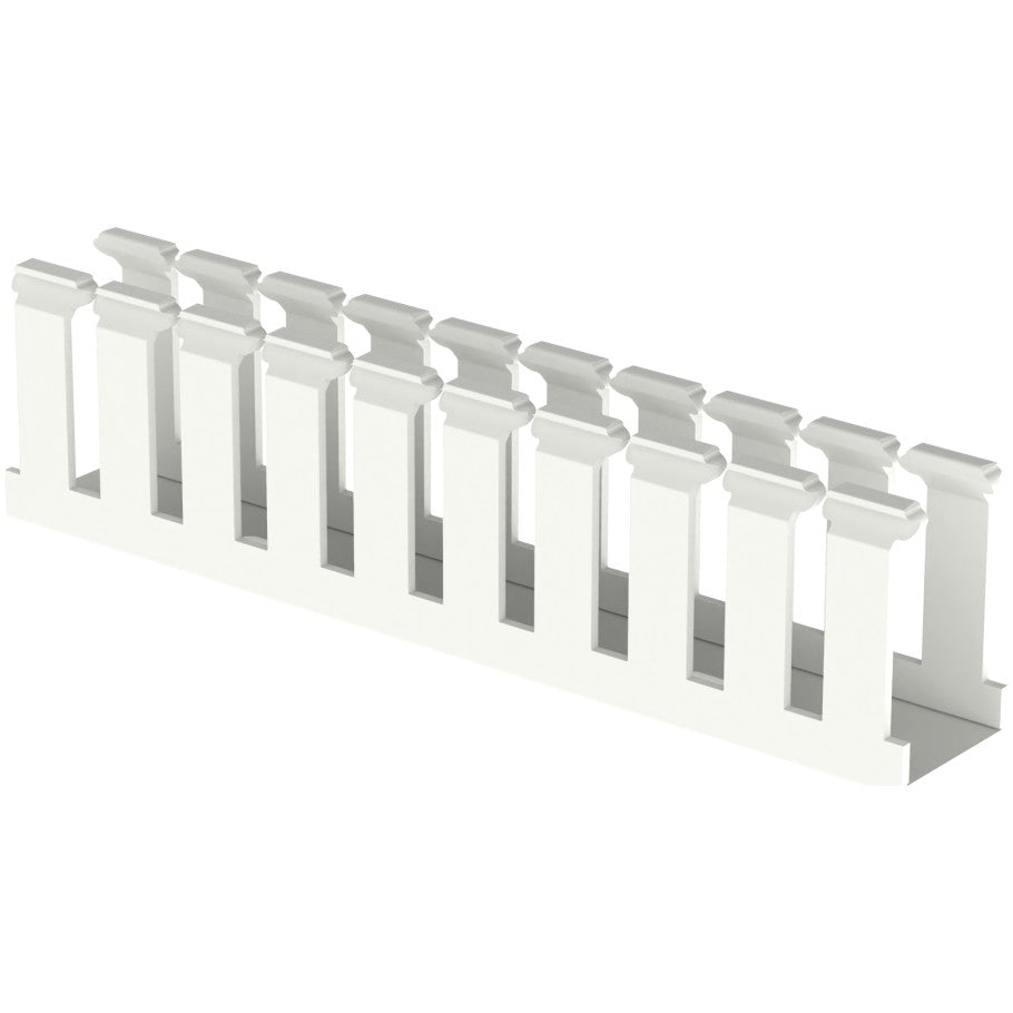 Type G Wide Slot Wiring Duct, 1 in. w x 2 in. h, White