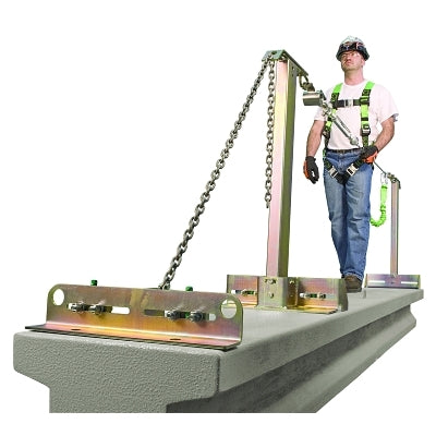 SkyGrip Temporary Horizontal Lifeline System, Concrete, Four Workers