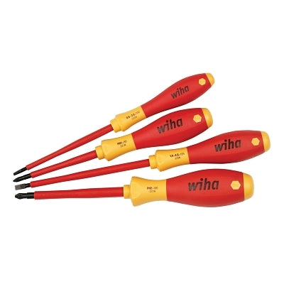 SoftFinish Insulated Screwdriver Set, Metric, Includes 2-Phillips/2-Slotted, 4-Pc