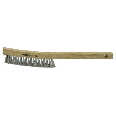 Plater's Brush, 3 X 19 Rows, Steel Wire Bristle, Wood Handle