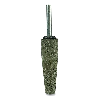 Tiger Mounted Point, 3/4 in dia x 1/4 in dia Shank x 1-1/2 in L Shank, 24 Grit, Zirconia Alumina, A1, 10 EA/BX