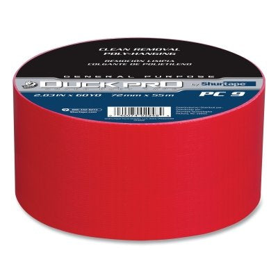 PC 009 Contractor Grade CoExtruded Duct Tape, 2.83 in x 60.1 yd, 9 mil, Red