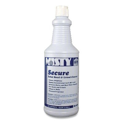 Secure Bowl Cleaner, 32 oz, Bottle, Mint Scent, 12 EA/CA