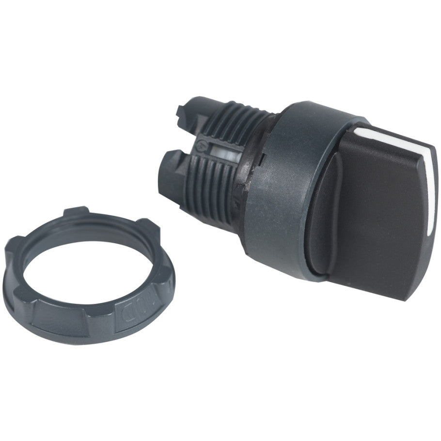 Harmony 22mm Selector Switch Head, Standard Lever, Non-Illuminated, Black, 2-Position Maintained