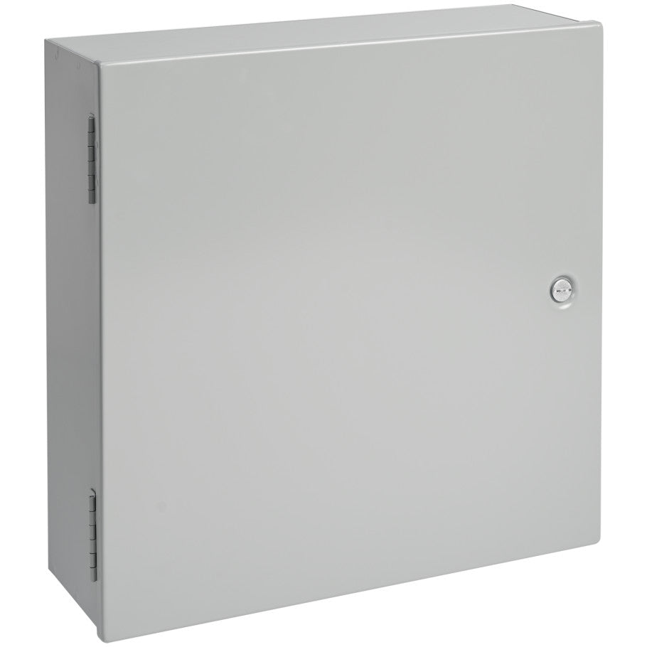 NEMA Type 1-Medium Junction Box, Hinge Cover, Painted Steel, Equipment Mounting Studs, 16 x 16 x 6.62 in.